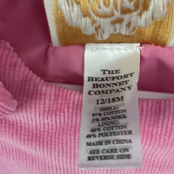 THE BEAUFORT BONNET CO Juliet Jumper in Hamptons Hot Pink Size 12-18M - Picture 4 of 5